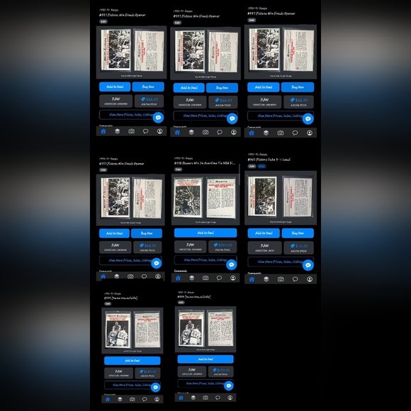 RAW MINT ~ 1990 NBA HOOPS TRIBUNE ~ BASKETBALL CARD LOT OF 8 - Picture 1 of 10